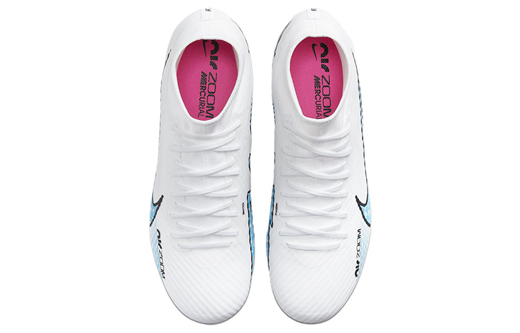Shop Nike Zoom Mercurial Superfly 9 Academy HG 足球鞋 白藍