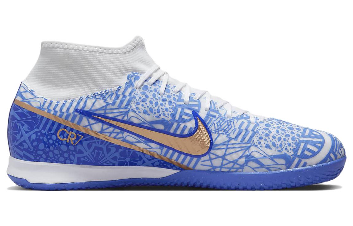 Order Nike Zoom Mercurial Superfly 9 Academy CR7 IC 減震防滑輕便 室內球場足球鞋 藍白