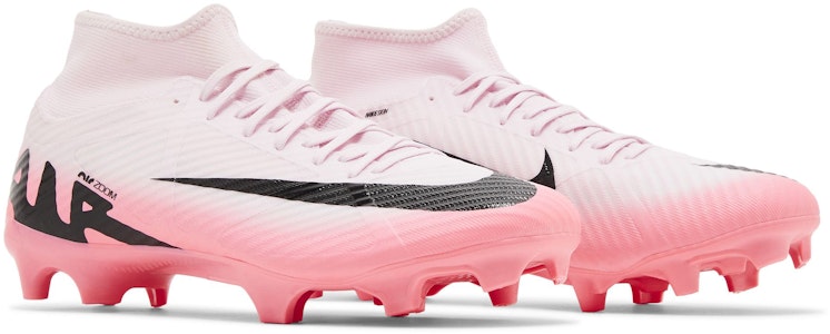 Nike Zoom Superfly 9 舒適休閒 FG(膠質長釘) 防滑耐磨 足球鞋 男女皆宜 粉黑 2