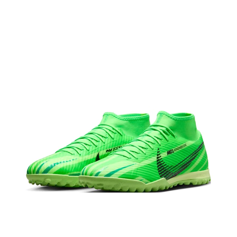 Shop 耐吉 Zoom Superfly 9 Academy MDS 人造草坪圓頭系帶 TF（膠質碎釘）防滑足球鞋 男女同款 綠色