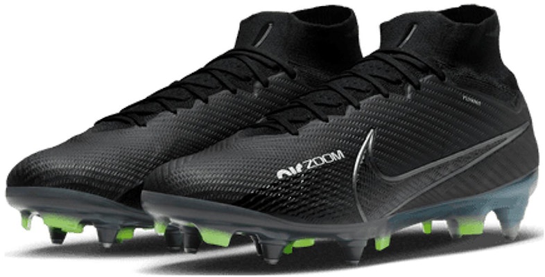 耐吉Zoom Mercurial Superfly 9 刺客 15 Elite SG Pro 软草地足球鞋 黑色 Lookbook 耐吉Zoom Mercurial Superfly 9 刺客 15 Elite SG Pro 软草地足球鞋 黑色