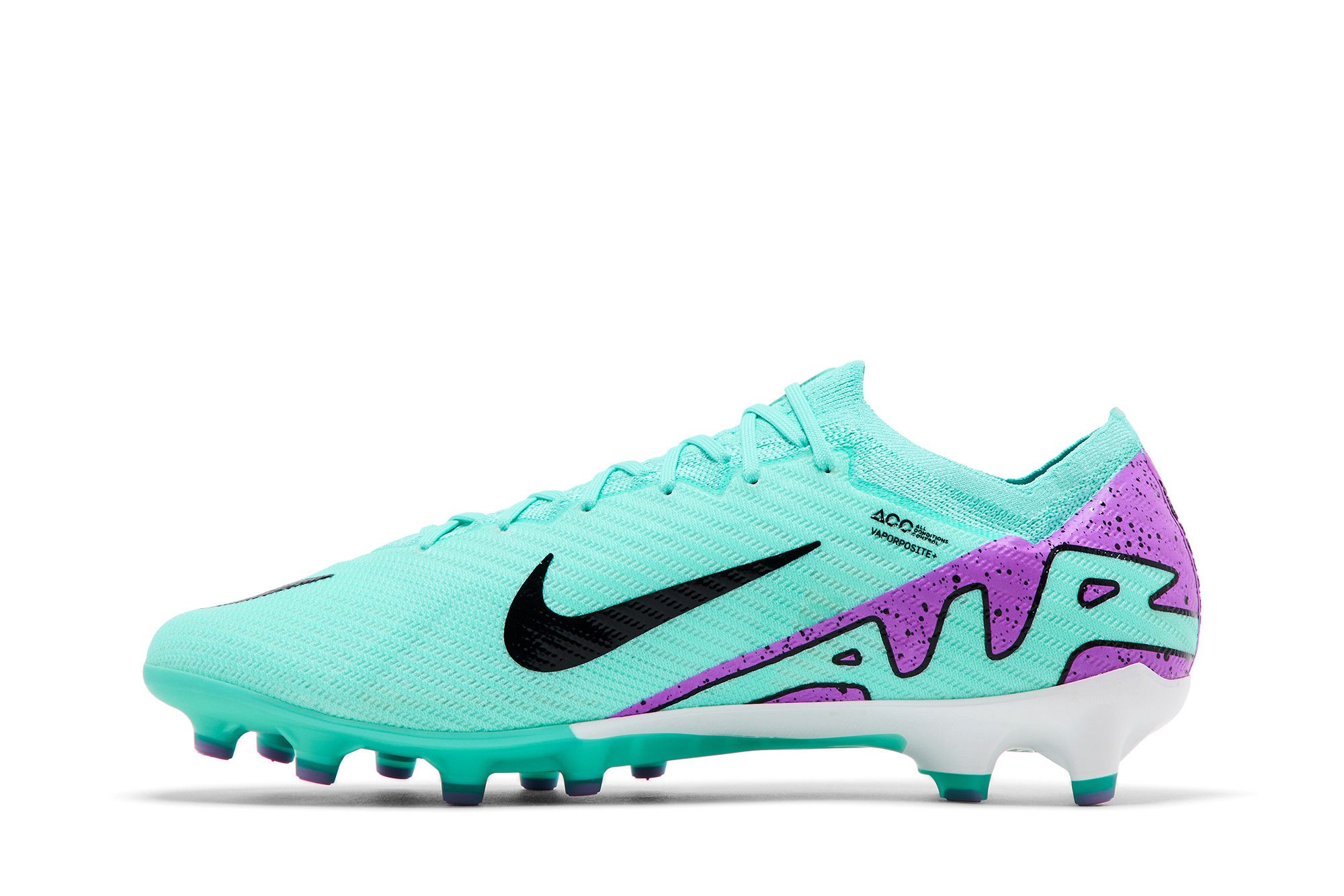 Shop Nike Mercurial Vapor 15 高級版 人造草地 減震通風耐磨 足球鞋 男款 青綠