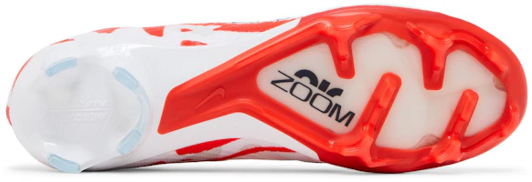 Shop Nike Mercurial Vapor 15 Elite 結實地面 防滑抗磨擦緩震 足球鞋 男女款 白紅