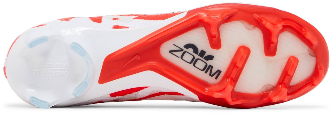 Nike Mercurial Vapor 15 Elite 結實地面 防滑抗磨擦緩震 足球鞋 男女款 白紅 Shop Nike Mercurial Vapor 15 Elite 結實地面 防滑抗磨擦緩震 足球鞋 男女款 白紅