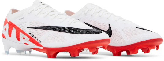 Cheap Nike Mercurial Vapor 15 Elite 結實地面 防滑抗磨擦緩震 足球鞋 男女款 白紅