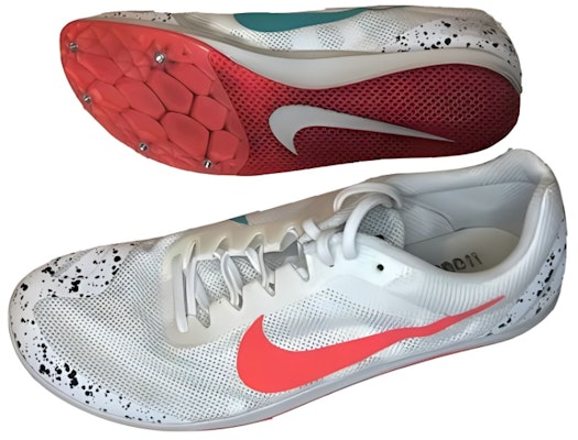 Nike Zoom Rival D 10 'White Flash Crimson' 907566-100 Lookbook Nike Zoom Rival D 10 'White Flash Crimson' 907566-100