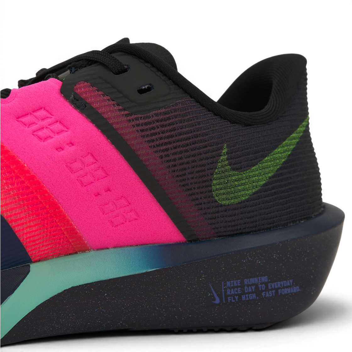 Sizing 耐克Zoom Rival Fly 4 深蓝幽灵绿粉跑鞋 IO9565-400