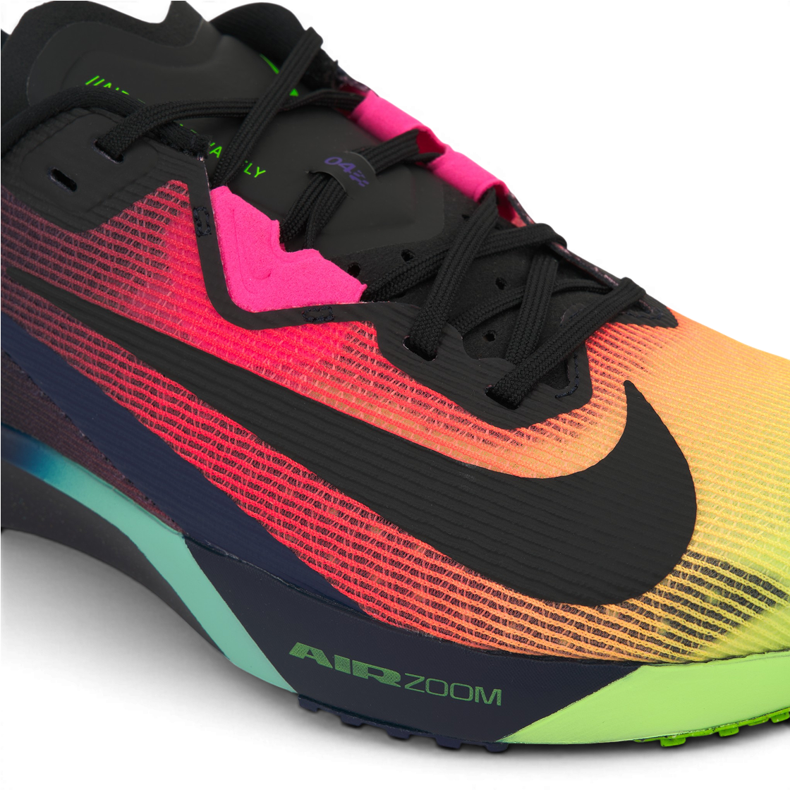 Cheap 耐克Zoom Rival Fly 4 深蓝幽灵绿粉跑鞋 IO9565-400