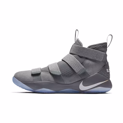 Nike LeBron Zoom Soldier 11 'Cool Grey Pure Platinum Metallic Gold'