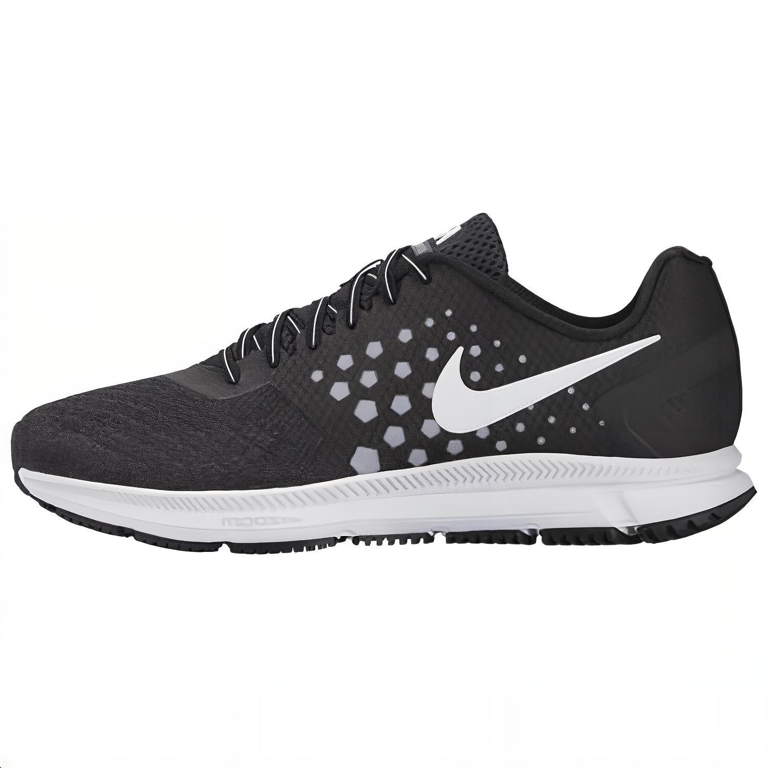 Nike Zoom Span 1 Lightweight Cushioned Running Shoes Black White 852437-002