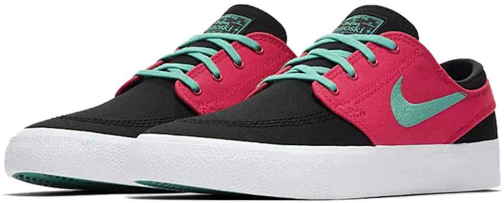 Nike Zoom Stefan Janoski Canvas RM SB 'Hitam Hijau Benar Merah Atom' AR7718-007 Lookbook Nike Zoom Stefan Janoski Canvas RM SB 'Hitam Hijau Benar Merah Atom' AR7718-007