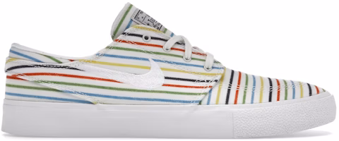 Nike Zoom Stefan Janoski Canvas RM SB 'Multi-Color Pinstripes' AQ7878-100 Nike Zoom Stefan Janoski Canvas RM SB 'Multi-Color Pinstripes' AQ7878-100