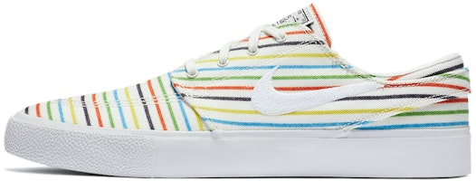 Nike Zoom Stefan Janoski Canvas RM SB 'Multi-Color Pinstripes' AQ7878-100 Nike Zoom Stefan Janoski Canvas RM SB 'Multi-Color Pinstripes' AQ7878-100