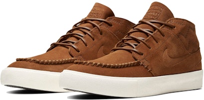 Nike Zoom Stefan Janoski Mid Crafted SB 'Light British Tan' Pria AQ7460-201 Lookbook Nike Zoom Stefan Janoski Mid Crafted SB 'Light British Tan' Pria AQ7460-201