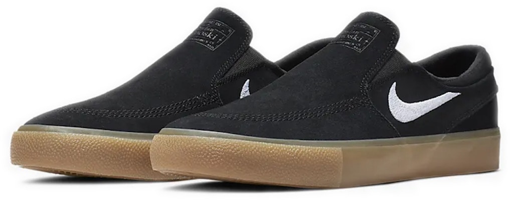 耐克Zoom Stefan Janoski Slip RM SB '黑色棕色大底' AT8899-001 Lookbook 耐克Zoom Stefan Janoski Slip RM SB '黑色棕色大底' AT8899-001