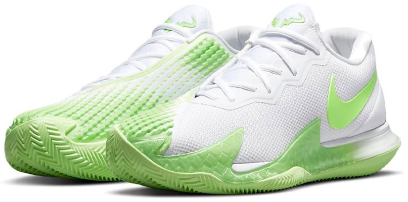 Nike Zoom Vapor Cage 4 Rafa Clay 'White Lime Glow' DH1312-100 Lookbook Nike Zoom Vapor Cage 4 Rafa Clay 'White Lime Glow' DH1312-100