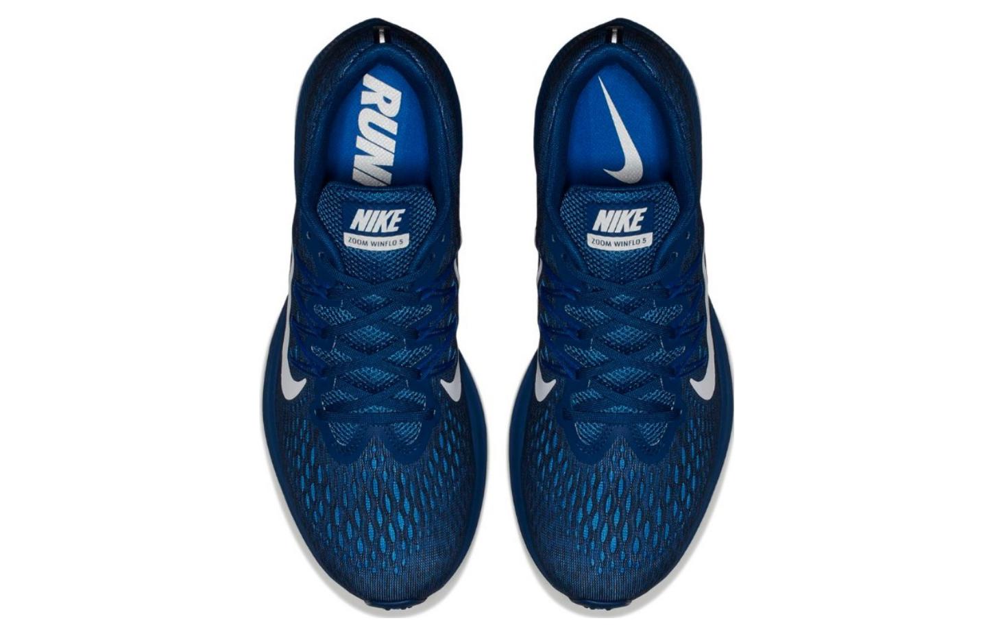 Lookbook Nike Zoom Winflo 5 減震防滑耐磨 低筒 跑步鞋 男款 藍白色