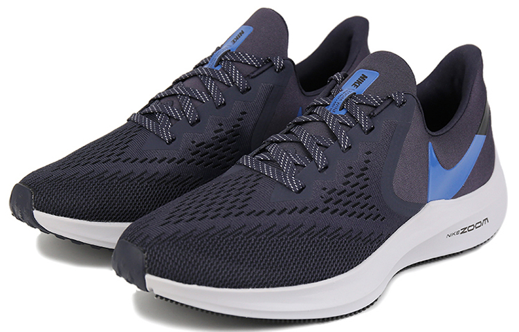 Lookbook Nike Zoom Winflo 6 Air 專業休閒 低幫 跑步鞋 男款 黑藍