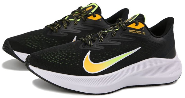 Nike Zoom Winflo 7 'Hitam University Gold' CJ0291-007 Lookbook Nike Zoom Winflo 7 'Hitam University Gold' CJ0291-007