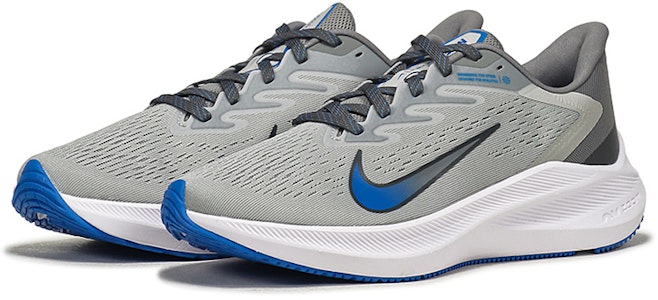 Nike Zoom Winflo 7 編織氣墊緩衝 低筒 跑步鞋 男款 灰藍 Lookbook Nike Zoom Winflo 7 編織氣墊緩衝 低筒 跑步鞋 男款 灰藍