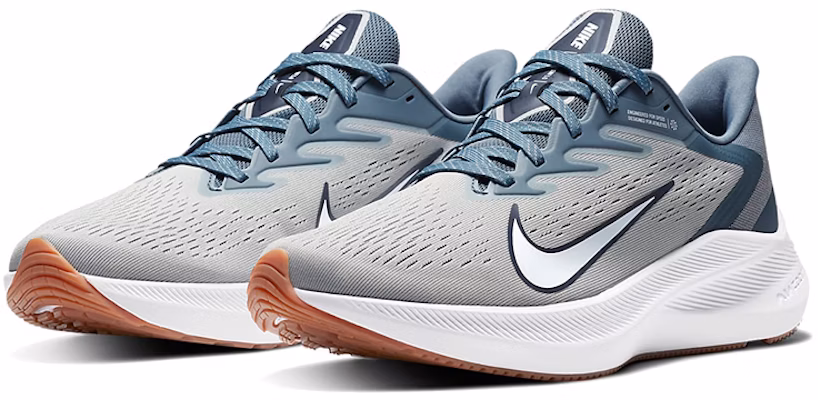 Nike Air Zoom Winflo 7 'Biru Kelabu Putih' CJ0291-008 Lookbook Nike Air Zoom Winflo 7 'Biru Kelabu Putih' CJ0291-008