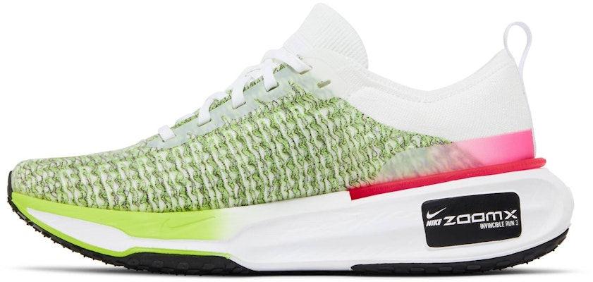 Nike ZoomX Invincible Run Flyknit 3 'Putih Volt Merah Jambu Terang' FN6821-100 Lookbook Nike ZoomX Invincible Run Flyknit 3 'Putih Volt Merah Jambu Terang' FN6821-100