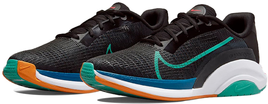 Nike ZoomX SuperRep Surge 'Hitam Hijau Biru' CU7627-093 Lookbook Nike ZoomX SuperRep Surge 'Hitam Hijau Biru' CU7627-093