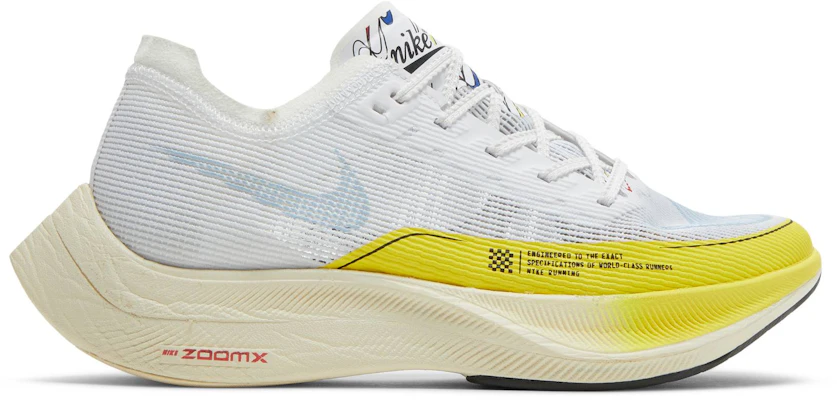 (Women) Nike ZoomX Vaporfly NEXT% 2 'White Yellow Strike' DM9056-100 Buy (Women) Nike ZoomX Vaporfly NEXT% 2 'White Yellow Strike' DM9056-100