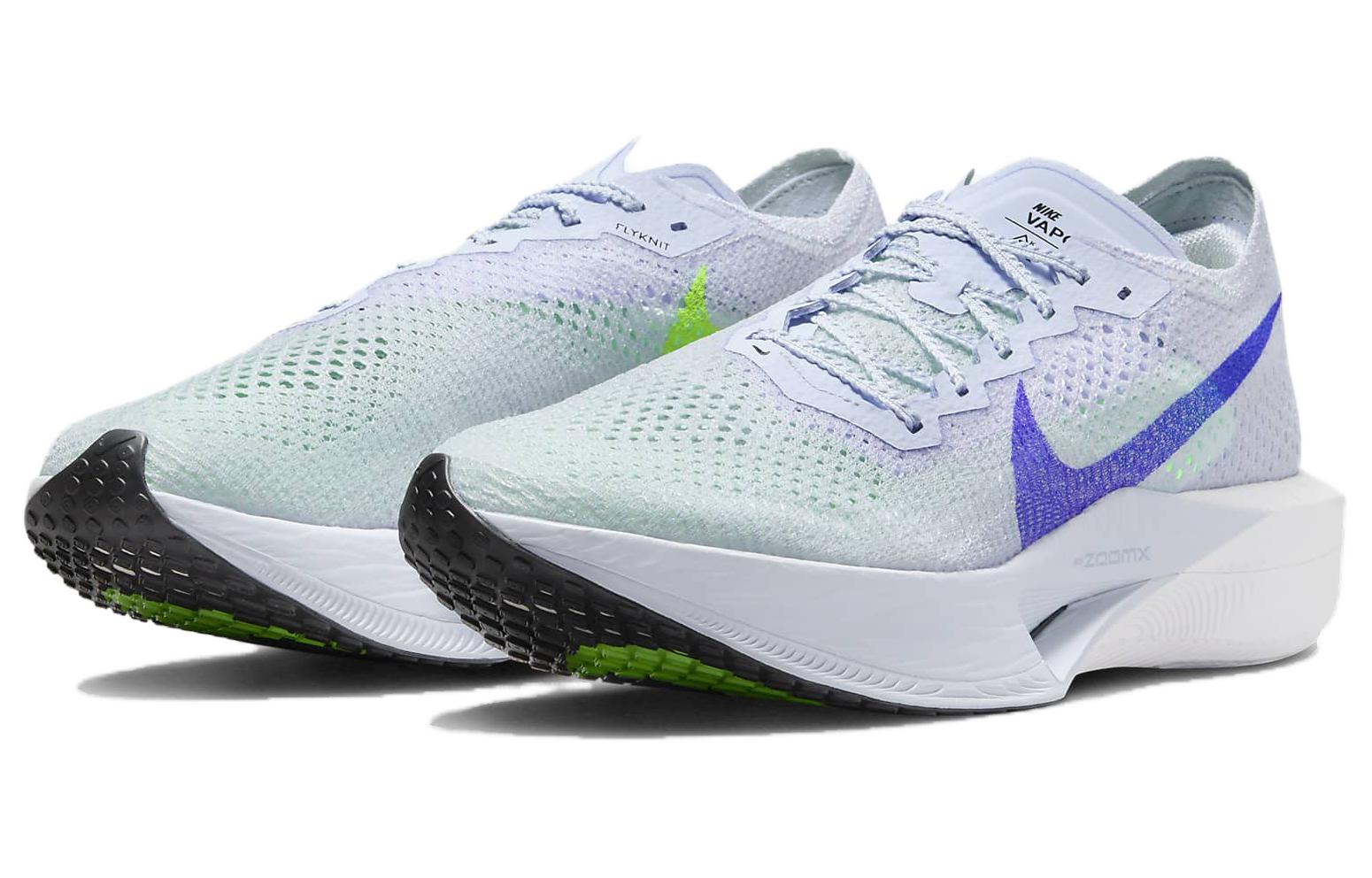 Shop 耐吉 Vaporfly 3 百搭簡約 防滑耐磨 低筒 跑步鞋 男款 白藍色
