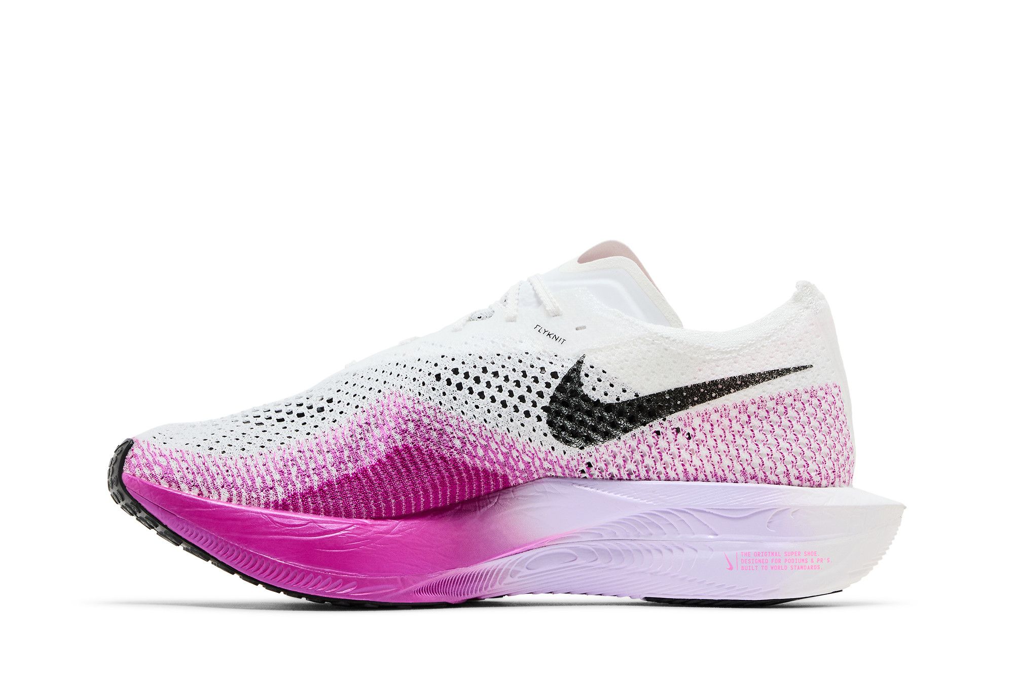 Shop 耐吉ZoomX VaporFly Next% 3 '白色亮紫' DV4129-104