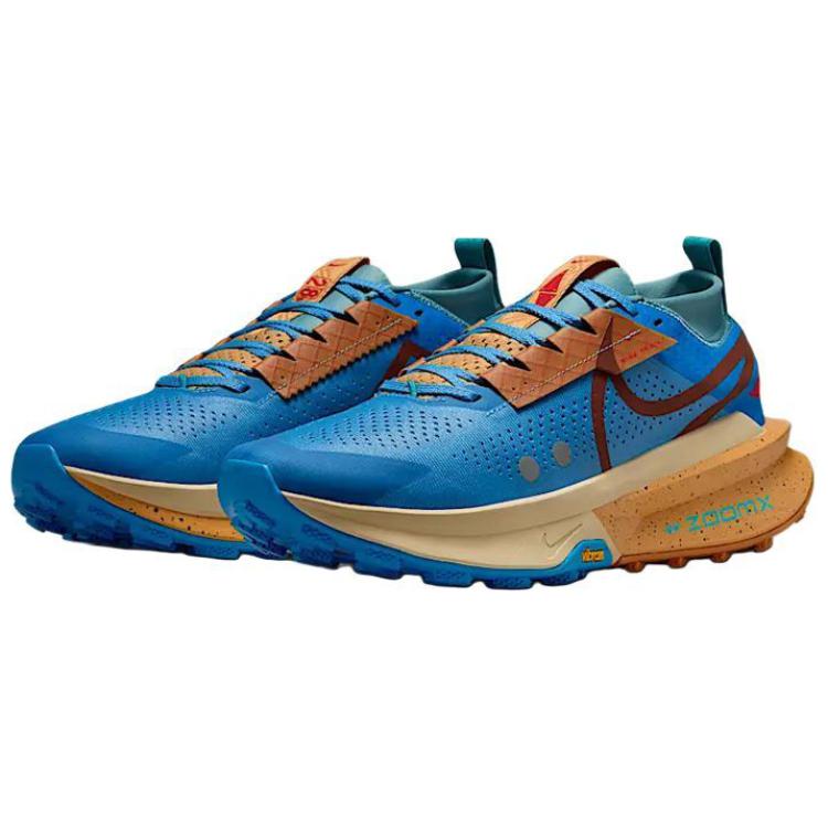 Shop Nike ZoomX Zegama Trail 2 低幫 藍色 越野跑鞋 FD5190-401
