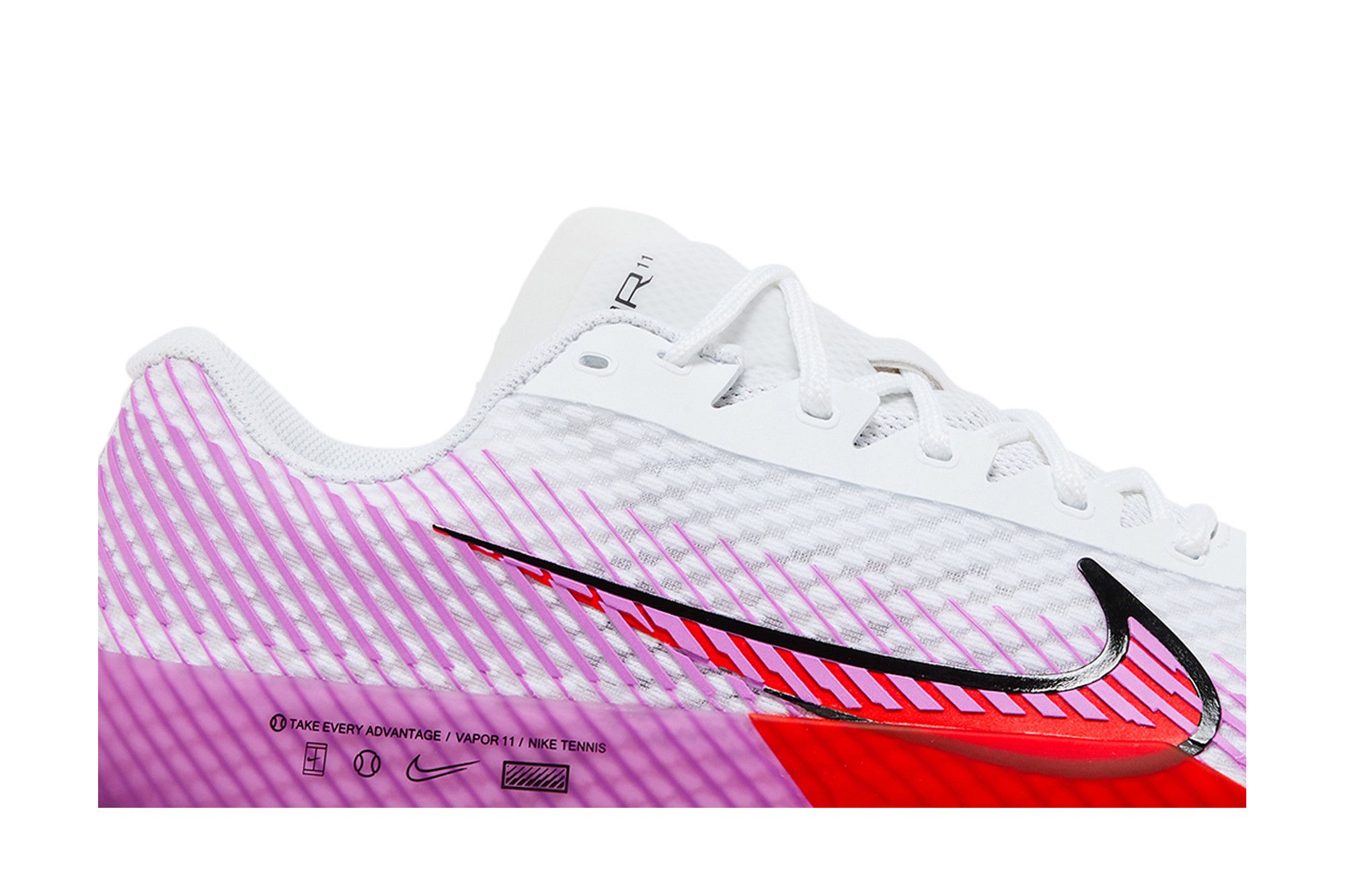 Order NikeCourt Air Zoom Vapor 11 ''Weiß Picante Fuchsia'' DR6966-100