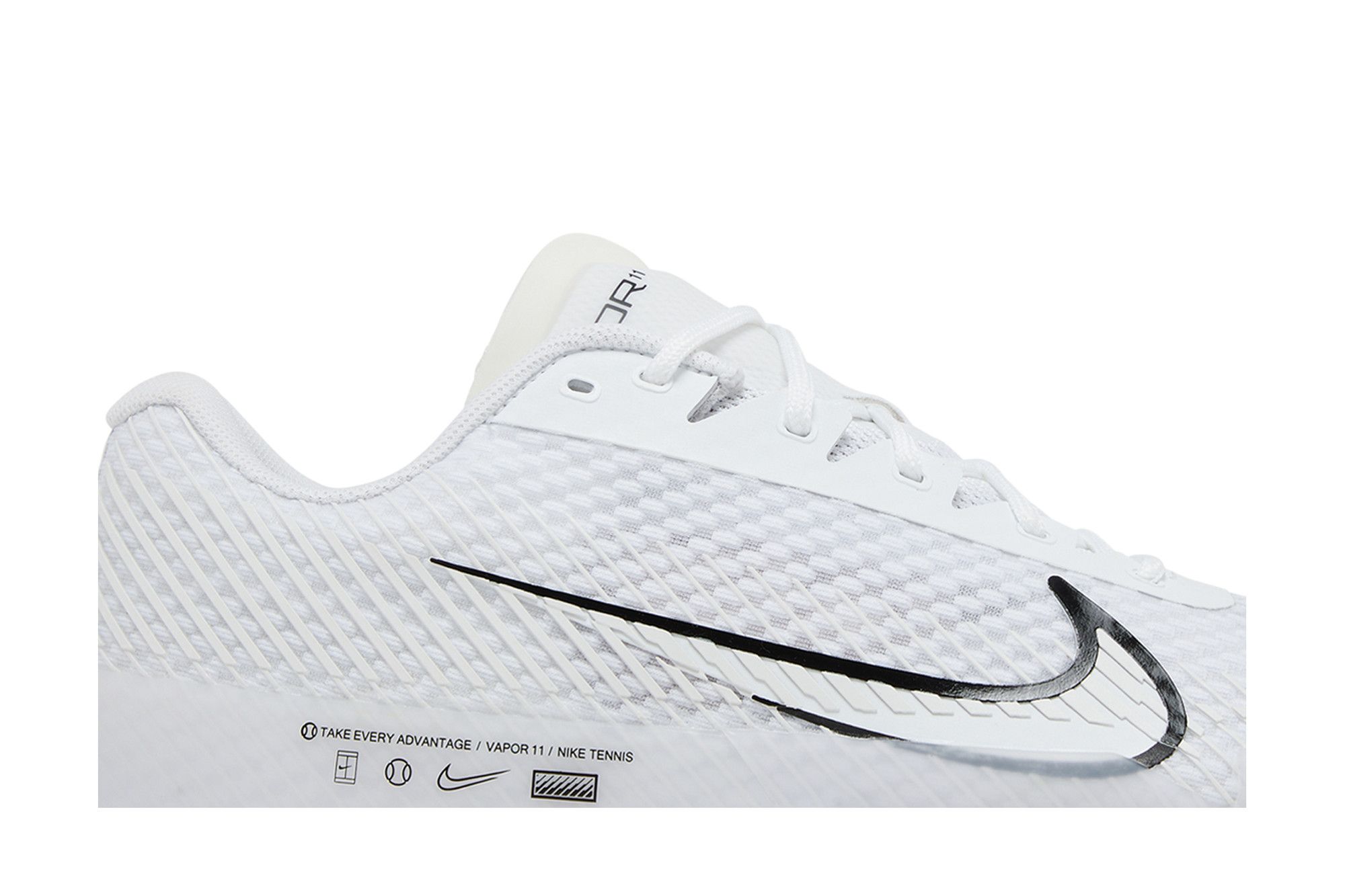 Lookbook NikeCourt Air Zoom Vapor 11 HC 'White Black' DR6966-101