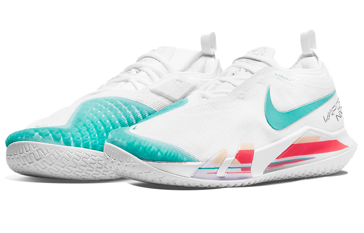 Lookbook NikeCourt React Vapor NXT 'Blanco Teal Lavado Rojo' CV0724-136