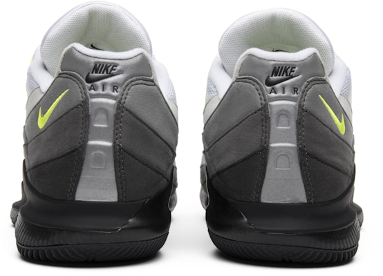 NikeCourt Vapor RF x Nike Air Max 95 'Neon' AO8759-078 Details for NikeCourt Vapor RF x Nike Air Max 95 'Neon' AO8759-078
