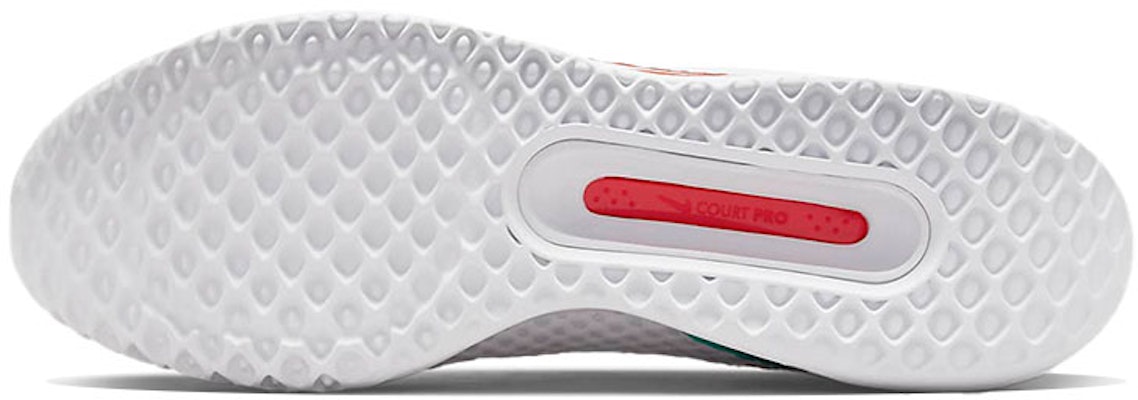 ナイキコート ズーム プロ "白/青緑/赤" (Nike Kōto Zūmu Puro "Shiro/AoMidori/Aka") DH0618-136 Details for ナイキコート ズーム プロ "白/青緑/赤" (Nike Kōto Zūmu Puro "Shiro/AoMidori/Aka") DH0618-136