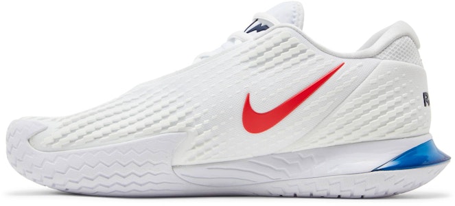 NikeCourt Zoom Vapor Cage 4 Rafa 'Blanco Azul Binario Rojo' DD1579-113 Lookbook NikeCourt Zoom Vapor Cage 4 Rafa 'Blanco Azul Binario Rojo' DD1579-113