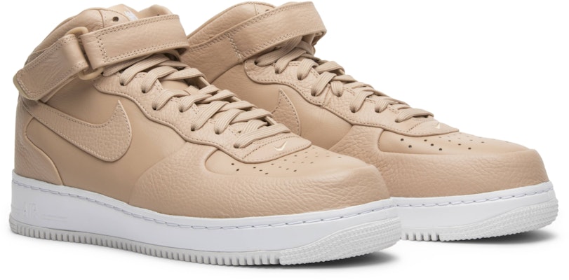 NikeLab Air Force 1 Mid 'Vachetta Tan' Lelaki Kasut Kulit Coklat Edisi Istimewa. 819677-200 Cheap NikeLab Air Force 1 Mid 'Vachetta Tan' Lelaki Kasut Kulit Coklat Edisi Istimewa. 819677-200