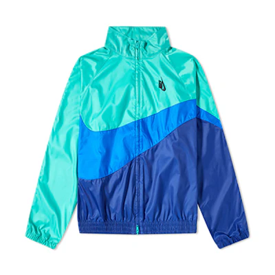 NikeLab Heritage Jacket Kinetic Green Cobalt Retro Track Jacket Blue aa1569-348