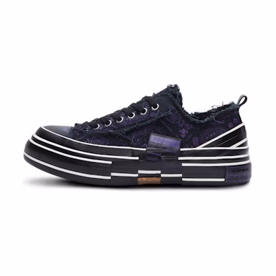 xVESSEL niko and... Low Top Board Shoes Unisex 'Purple' 'Cashew Flower'
