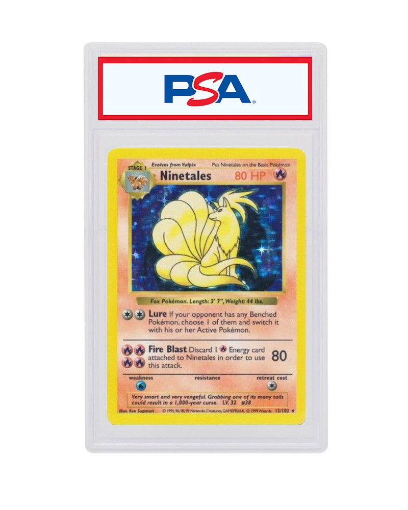 Ninetales-Holo 1999 Pokemon TCG Base Set Shadowless #12/102