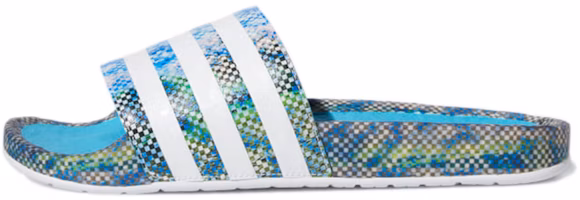 Ninja x adidas Adilette Boost Slide 'Time In - Signal Cyan Glow Pink' GZ3756 Ninja x adidas Adilette Boost Slide 'Time In - Signal Cyan Glow Pink' GZ3756