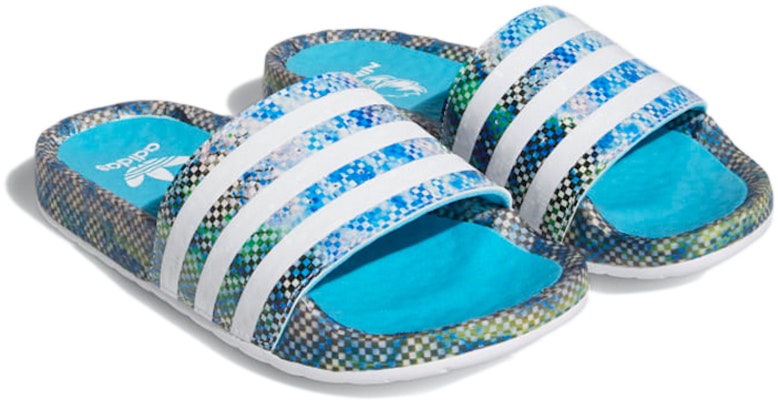 Ninja x adidas Adilette Boost Slide 'Time In - Signal Cyan' GZ3764 Shop Ninja x adidas Adilette Boost Slide 'Time In - Signal Cyan' GZ3764