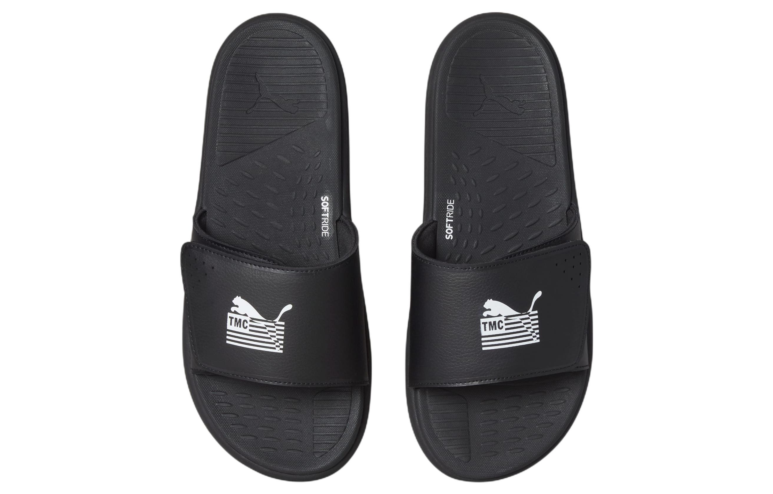 Shop Nipsey Hussle x Puma Softride Slide ''The Marathon Continues - Schwarz Weiß'' 385050-02