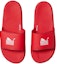 Shop 닙시 허슬 x 푸마 소프트라이드 슬라이드 '멈추지 않는 마라톤' (레드) 385050-01