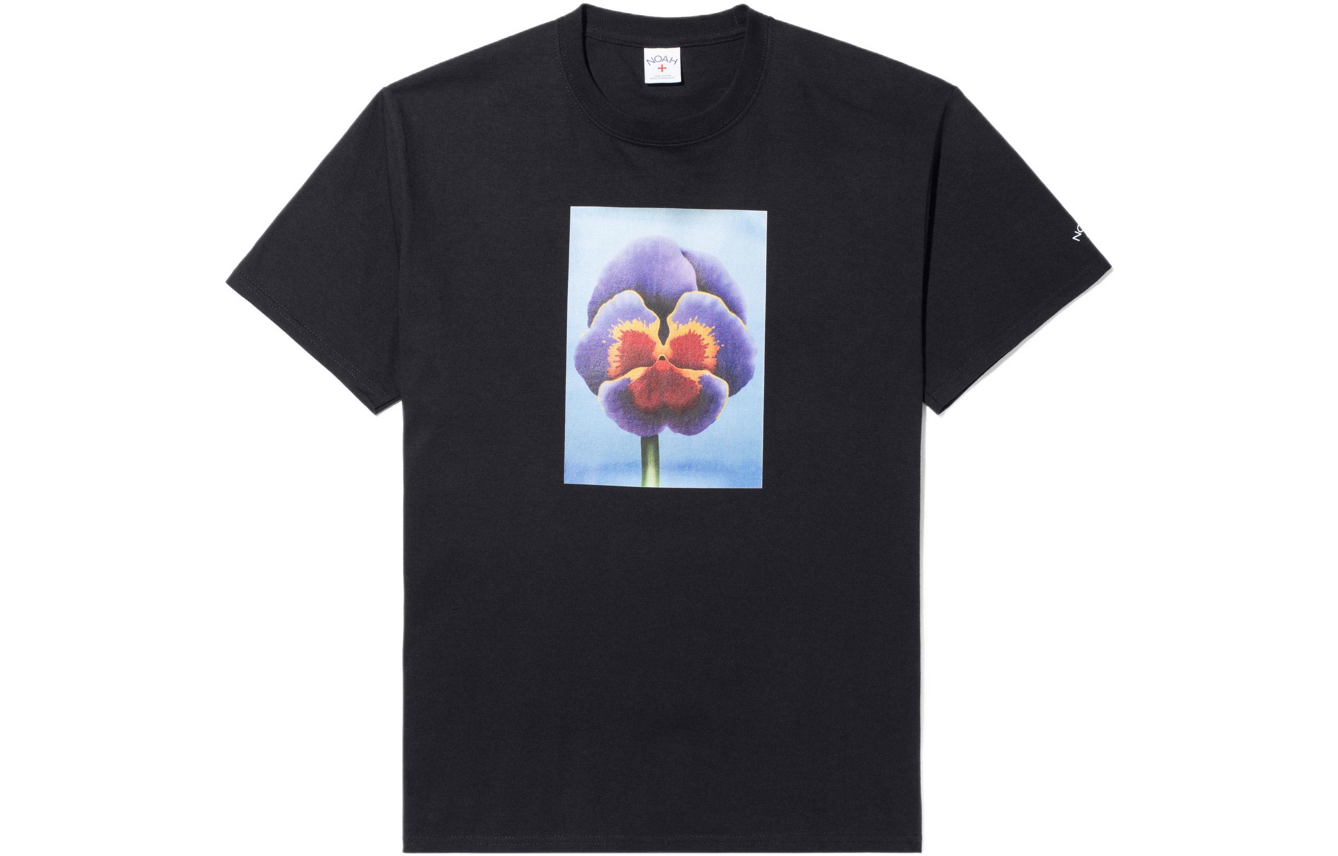 NOAH  Graphic Floral Print Crewneck T-Shirt T140FW22