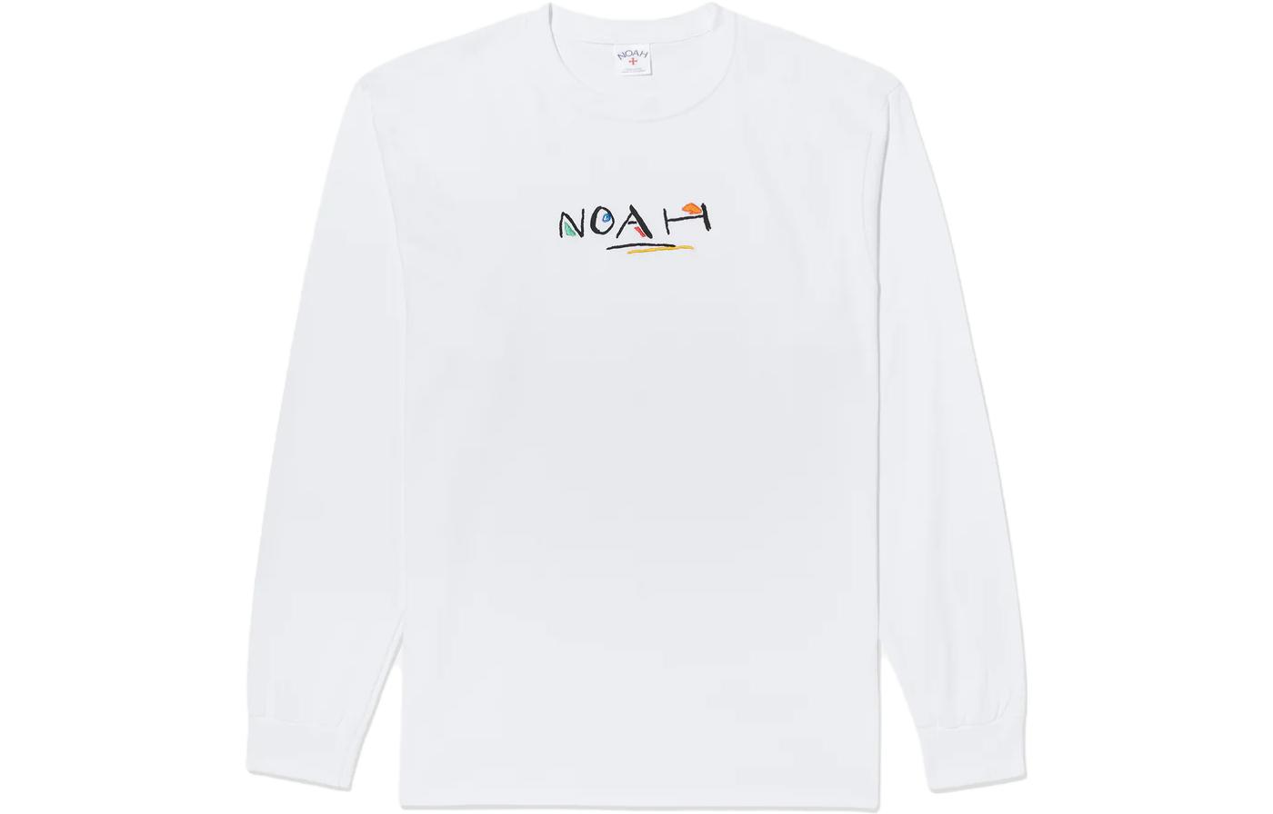 NOAH Casual Loose-Fit Short-Sleeve Sweatshirt - White T155FW23