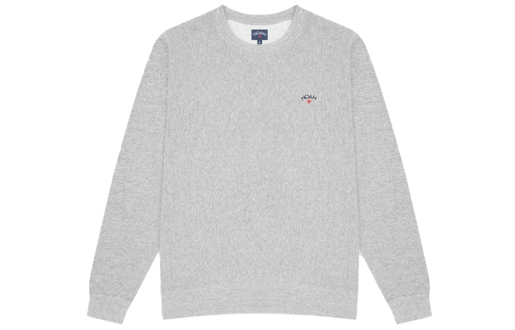 NOAH Classic Crewneck Long Sleeve Pullover Sweatshirt Unisex Gray SS12SS21-HEATHER-GREY