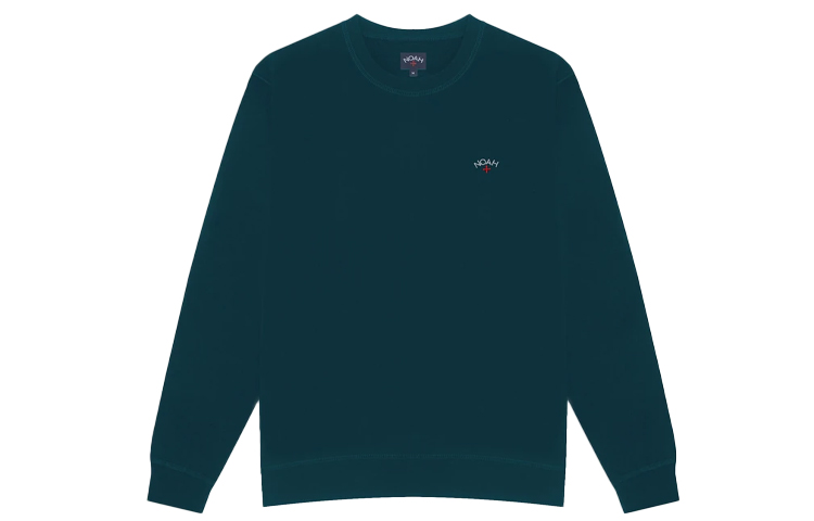 NOAH Classic Crewneck Pullover Sweatshirt Unisex Green SS12SS21-REFLECTING-POND
