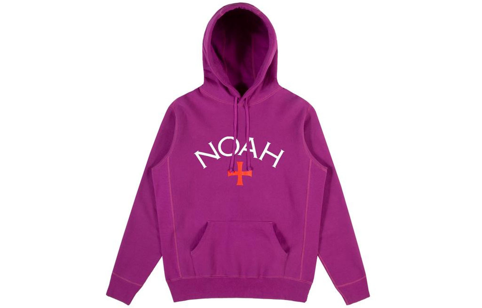NOAH Core Logo Hoodie Purple Unisex Magenta Print. NOAH-SS18-007